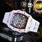 Richard Xiaoman Waist European And American Pointer Business Men Hollow Through Bottom Fully Automatic Mechanical Watches